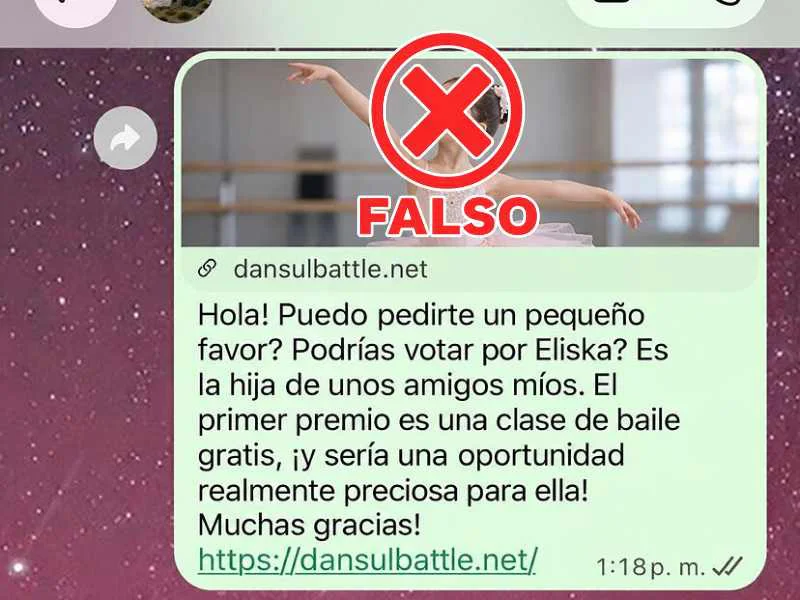 Alerta por la nueva estafa de WhatsApp del falso concurso de baile|Foto: El Mundo