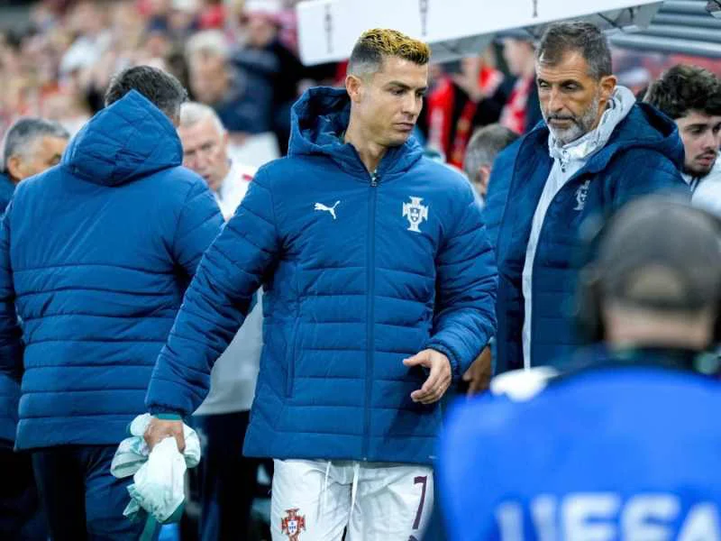 Cristiano Ronaldo reacciona tras desaire de Portugal|Foto: Cornelius Poppe
