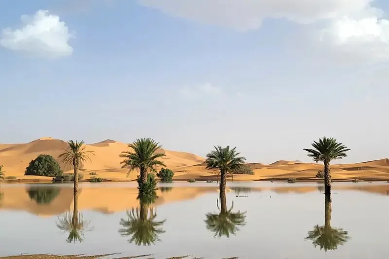 Inundaciones - Desierto del Sahara - Merzouga - Sureste de Marruecos - Foto-AP 3