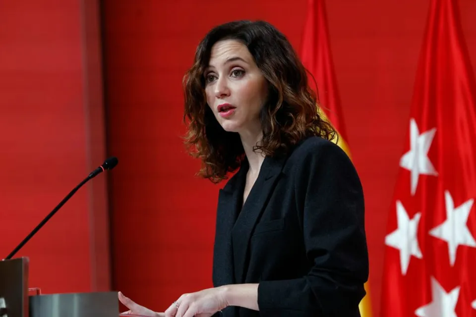 La presidenta de la Comunidad de Madrid, Isabel Díaz Ayuso, este miércoles. EFE/Chema Moya