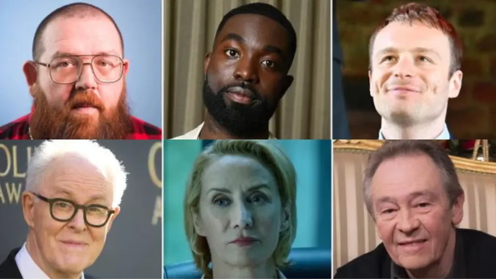 Elenco elegido para la nueva serie de Harry Potter|Foto: The Guardian / Nadia Khomami y Kate McCusker De izquierda a derecha y de arriba a abajo: Luke Thallon, Paapa Essiedu, Nick Frost, John Lithgow, Janet McTeer y Paul Whitehouse. La esperada adaptación televisiva de una de las sagas literaria más famosas del mundo 