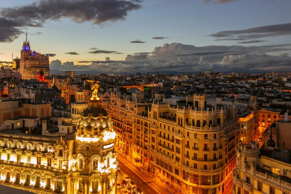 Ciudad - Madrid - España - Capital - noche 