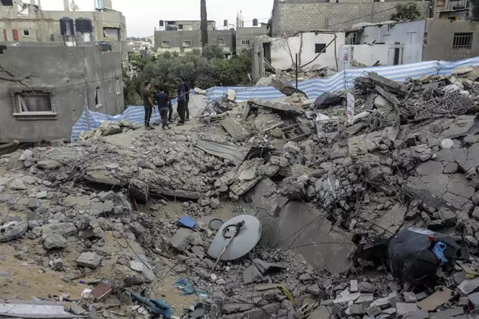 Vista de una casa destruida en Beit Lahiya-Gaza Europa Press/Mahmoud Issa 
