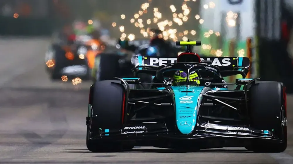 Norris pisó fuerte en el GP de Singapur foto 5 prensa F1