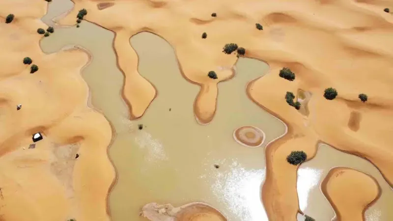 Inundaciones - Desierto del Sahara - Merzouga - Sureste de Marruecos - Foto-AP 2