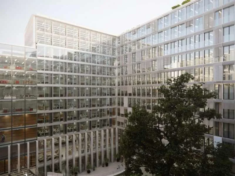 Vista exterior del complejo de oficinas Capital 8 en el centro financiero de Paris|Foto: Capital 8 