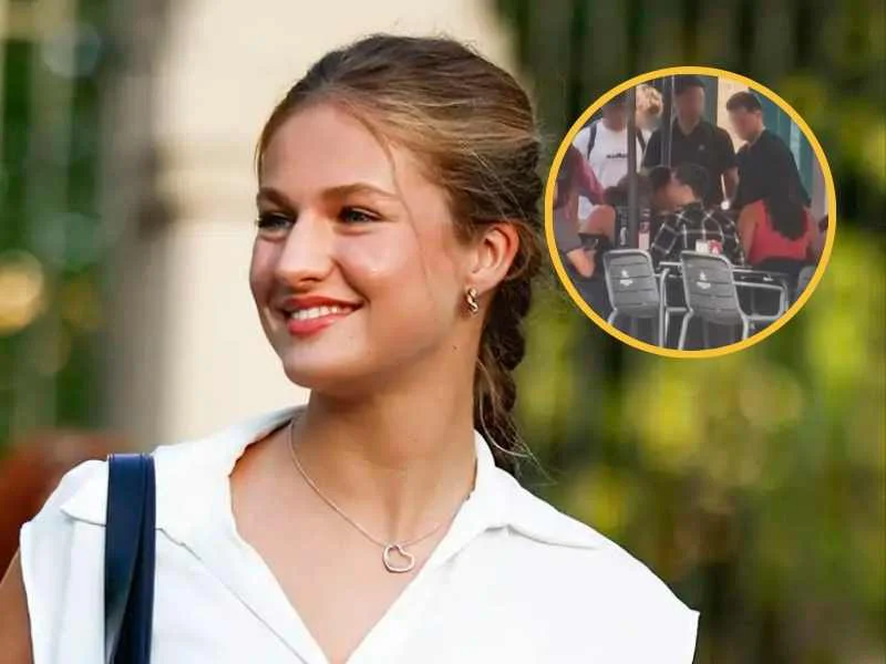 La princesa Leonor fotografiada de cañas en Getafe