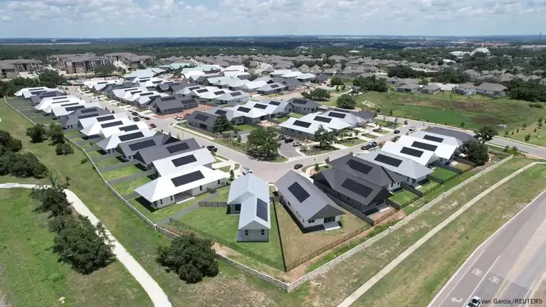 La impresora Vulcan de ICON completó la construcción de muros en tres semanas -Texas - Foto - Evan Garcia-REUTERS