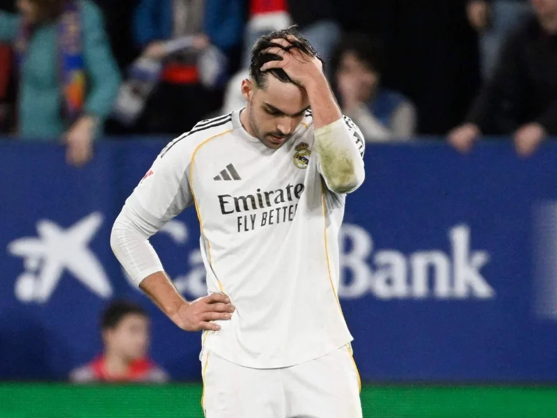 El futbolista del Real Madrid Raúl Asencio durante un partido|Foto: AFP