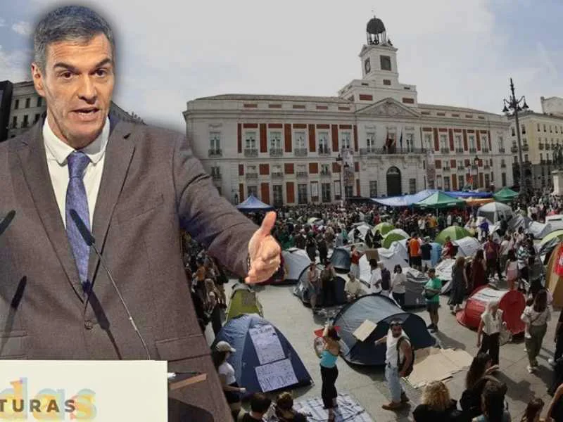 Sánchez defiende su plan de vivienda ante presiones del socio y protestas