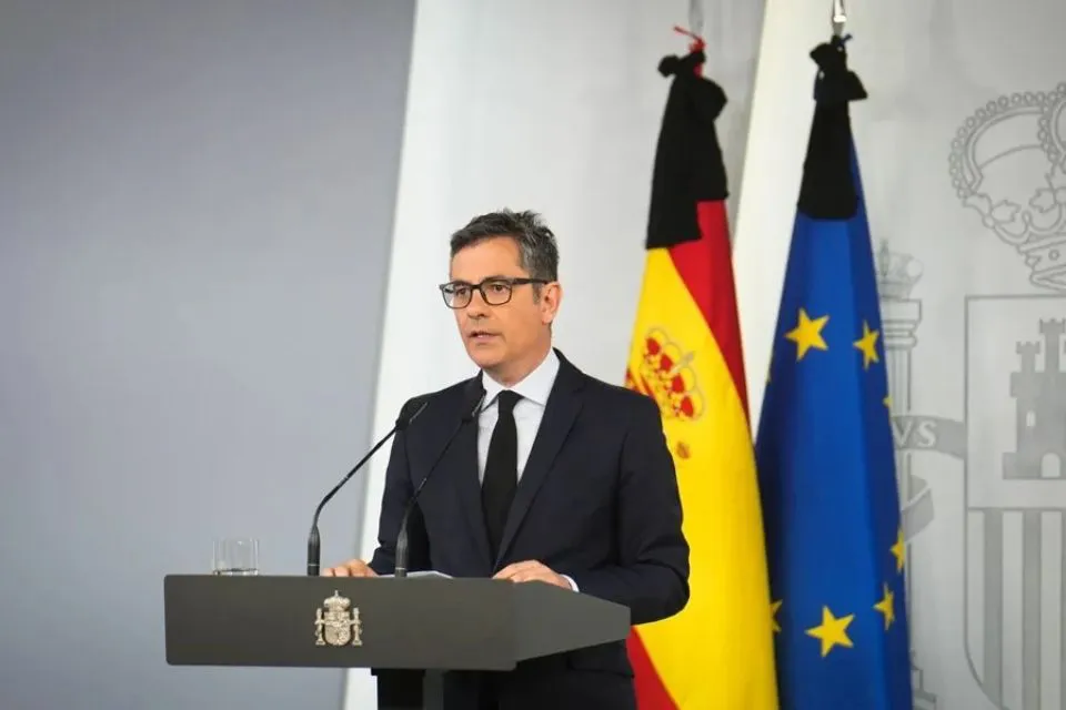 El ministro de la Presidencia, Justicia y Relaciones con las Cortes, Félix Bolaños|Foto: EFE/Presidencia del Gobierno España declara tres días de luto oficial por el fallecimiento del papa Francisco 
