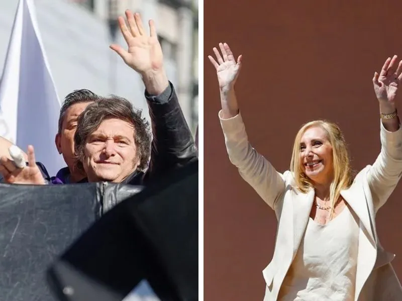 El presidente de Argentina, Javier Milei, y la secretaria general, Karina Milei|Foto: EFE/Juan Ignacio Roncoroni Tensión en Argentina: Incidentes en acto electoral conducido por Karina Milei 
Actos de campaña de Javier y Karina Milei terminaron con disturbios, detenidos y denuncias penales en Corrientes y Lomas de Zamora 
