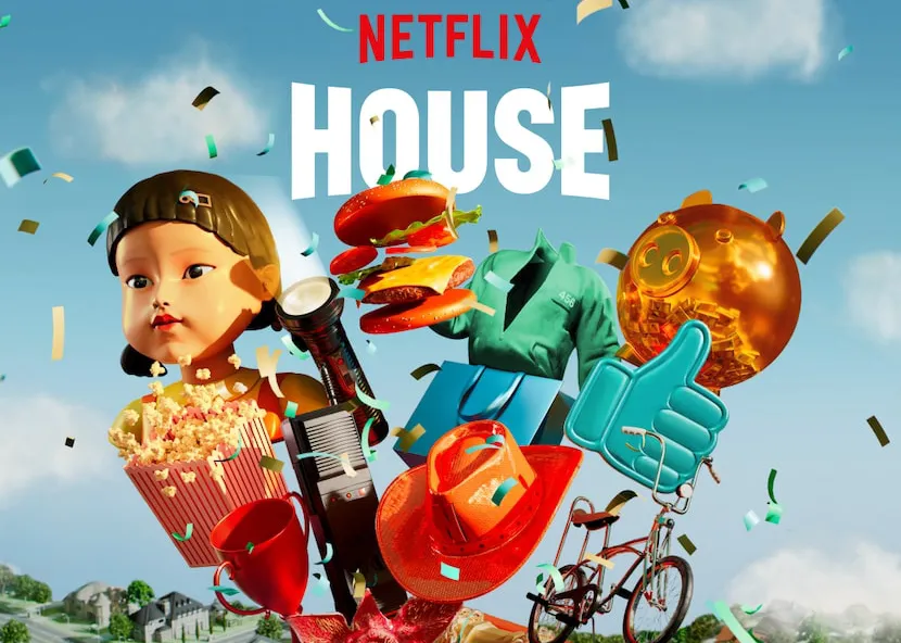Poster promocional del "Netflix House"|Foto: Netflix La plataforma de streaming ha abierto en King of Prussia, su primera ubicación permanente de entretenimiento inmersivo. El espacio, de aproximadamente 20,000 m², permite a los visitantes interactuar con escenarios y personajes de su catálogo de series y películas.
