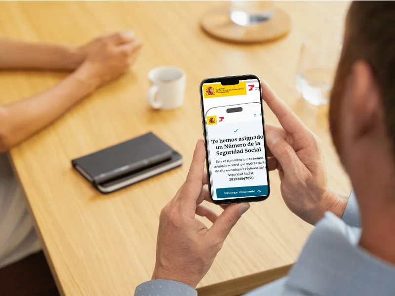 Formulario digital para solicitar el Número de la Seguridad Social