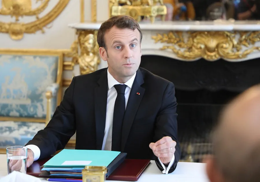 Emmanuel Macron - EFE/Ludovic Marin / Pool El presidente francés, Emmanuel Macron (c), en el Palacio del Elíseo, en París en una imagen de archivo. 