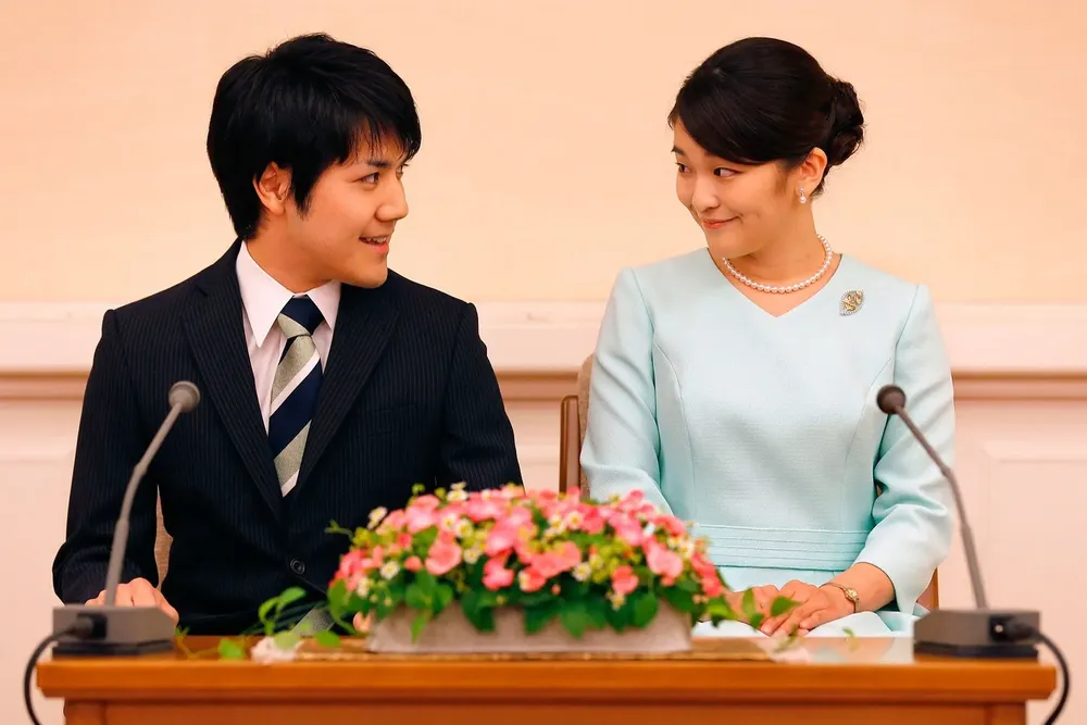 Mako y su esposo Kei Komuro en 2021   Foto: GETTY 
