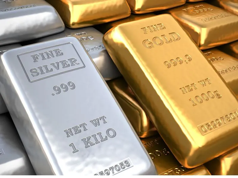 Oro y plata | Lingotes de oro y plata, protagonistas de la última previsión de J.P. Morgan.