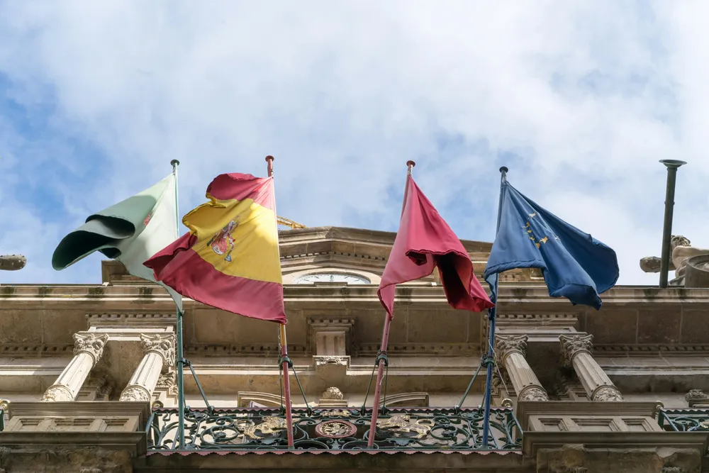 bandera España Unión Europea