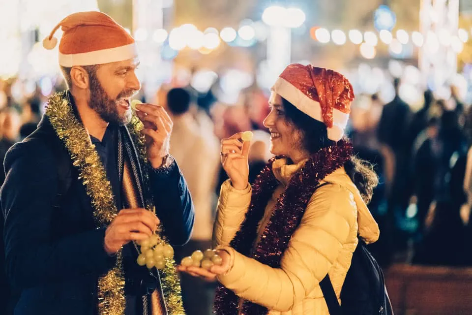 Navidad - Nochevieja - doce uvas - tradición en España - 31 de diciembre