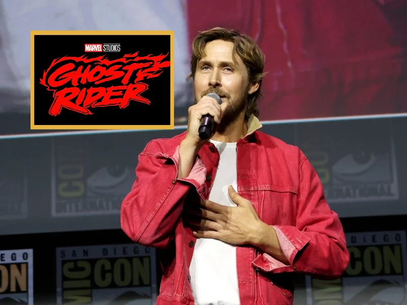 Ryan Gosling en la presentación de Marvel Studios para la película Ghost Rider