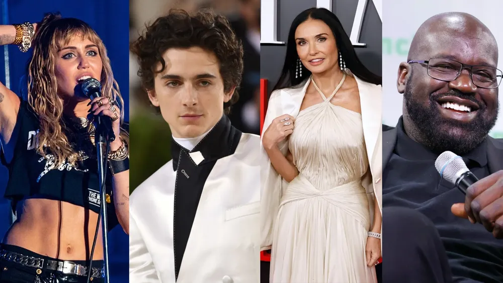 Miley Cyrus, Timothée Chalamet, Demi Moore y Shaquille O’Neal. Foto: Wikimedia Commons / Goodfon / Getty Images Varios artistas como Miley Cyrus, Timothée Chalamet, Demi Moore y Shaquille O'Neal recibirán estrellas en el Paseo de la Fama en 2026, junto a otros 31 artistas seleccionados por la Cámara de Comercio de Hollywood. Deepika Padukone se convierte en la primera actriz de Bollywood en recibir este honor histórico.