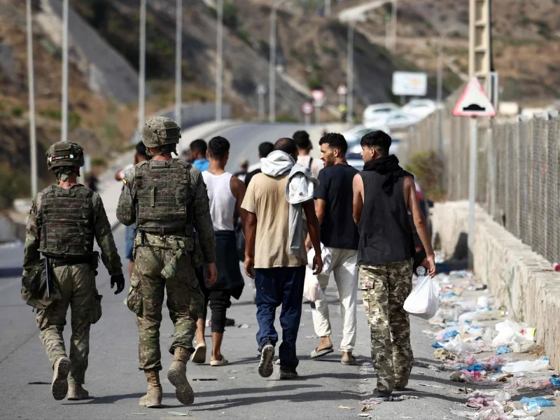Frontera del Tarajal entre Ceuta y Marruecos|Foto: AFP/Henry Nicholls