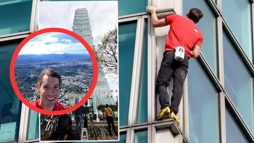 Alex Honnold escala sin seguridad ni cuerdas el Tapei 101 de 508 metros | Foto: Reuters Alex Honnold el hombre que escaló sin seguridad ni cuerdas el Taipéi 101, un hecho histórico, ha admitido que aunque ganó una suma grande de dinero, fue 