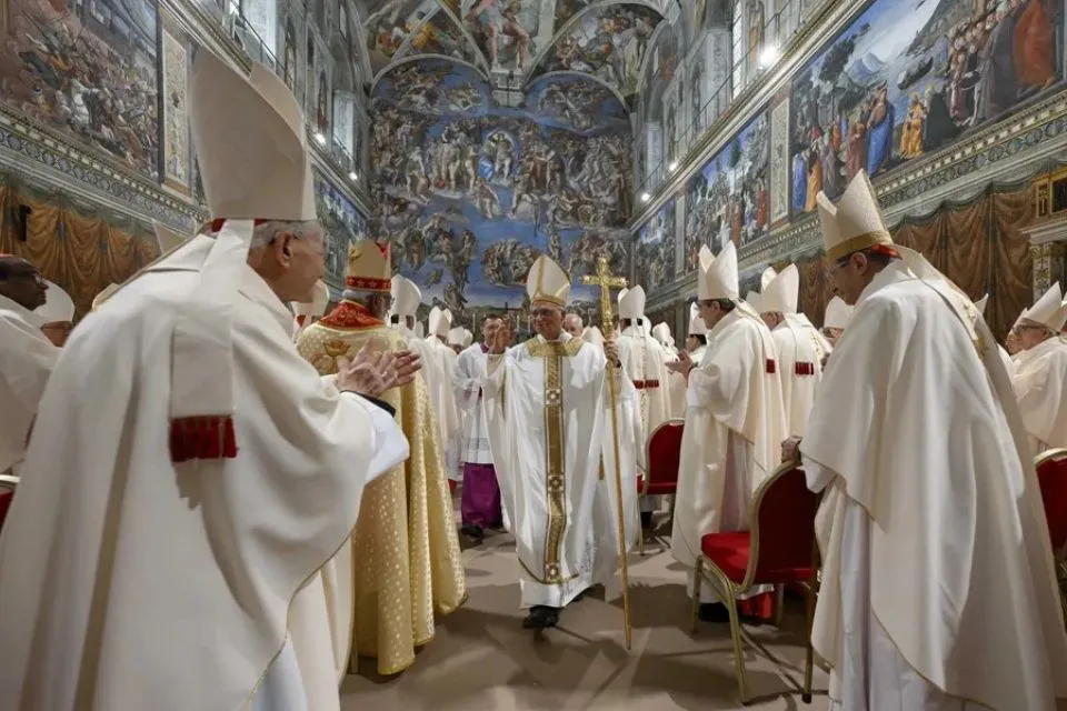 El nuevo Papa, León XIV durante la misa la Capilla Sixtina|Foto: EFE/EPA/Vatican Media La misa de inicio del pontificado de León XIV será el 18 de mayo
