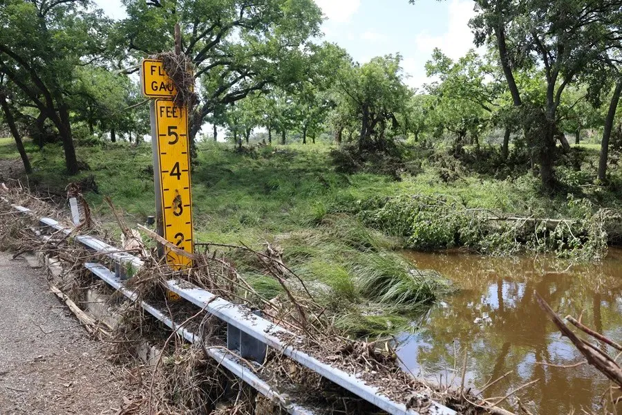 Una zona afectada por las inundaciones, en Hunt, Texas (EEUU)|Foto: EFE/Octavio Guzmán Texas actualiza a tres la cifra de desaparecidos por las letales inundaciones  