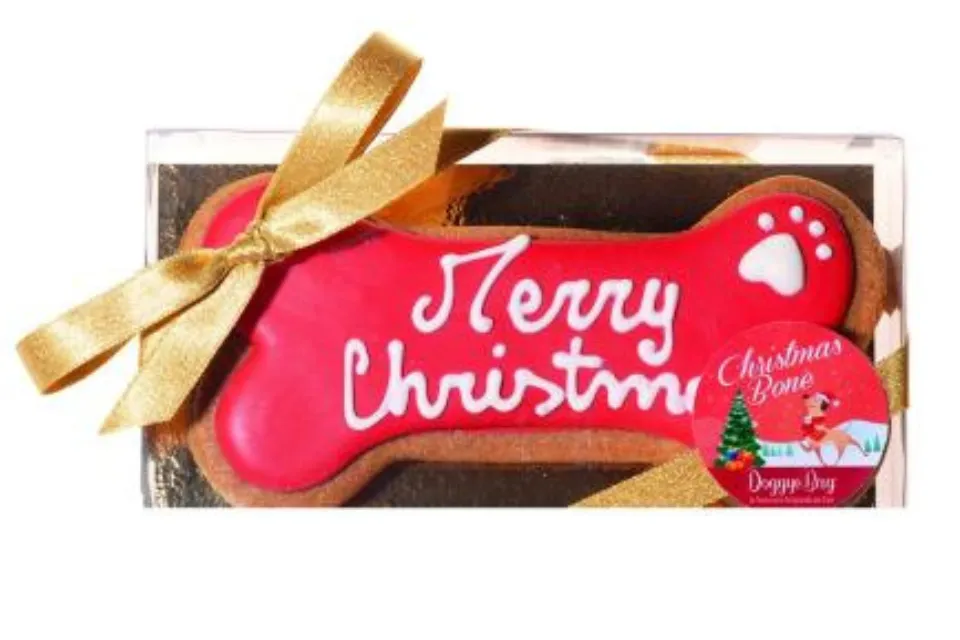Galleta con forma de hueso para perros 