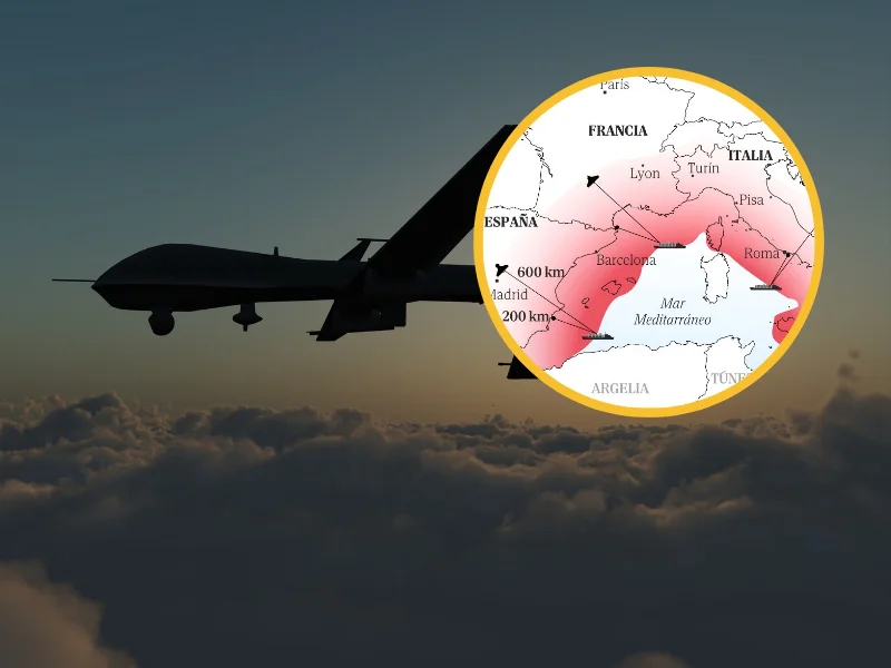 Alerta de la CIA a España por drones rusos en el Mediterráneo