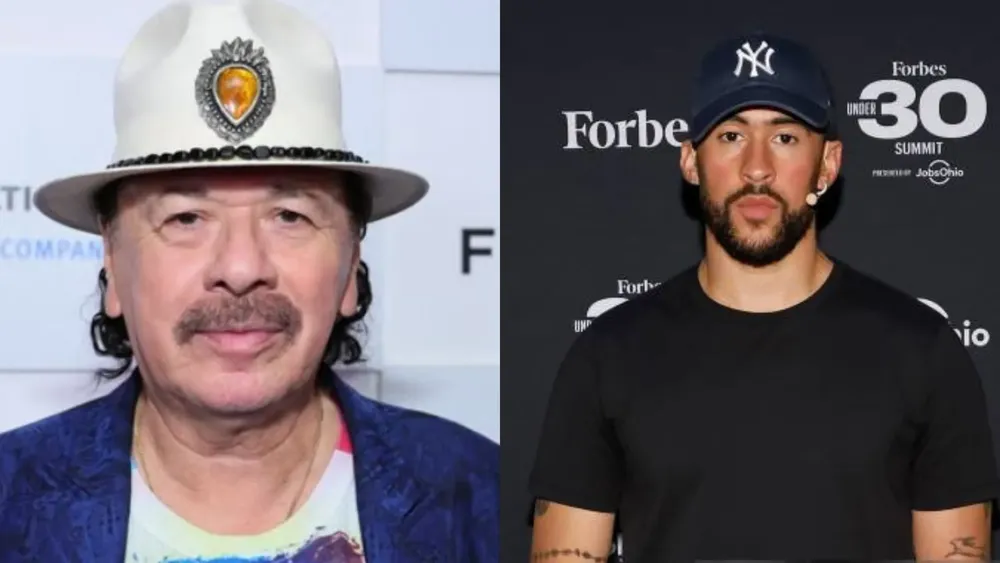 Carlos Santana y Bad Bunny|Foto: Getty Images El legendario guitarrista Carlos Santana tachó de "ignorantes" a quienes difundieron la falsa noticia y expresó su apoyo y admiración por el artista puertorriqueño, mientras sectores conservadores critican la elección de la NFL.