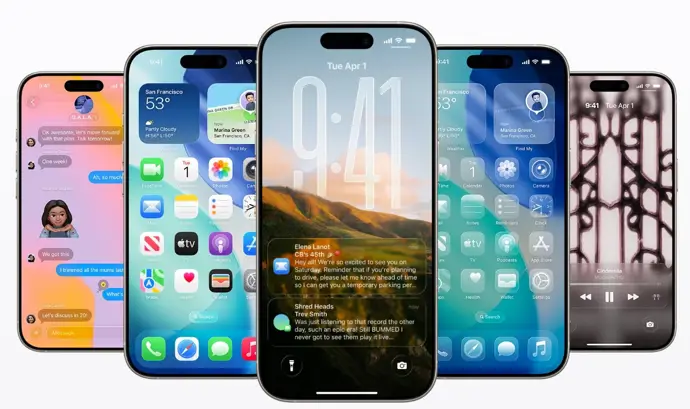 El nuevo sistema operativo iOS 26|Foto: Europa Press/Apple Apple presenta la beta pública de iOS 26 con el nuevo diseño Liquid Glass