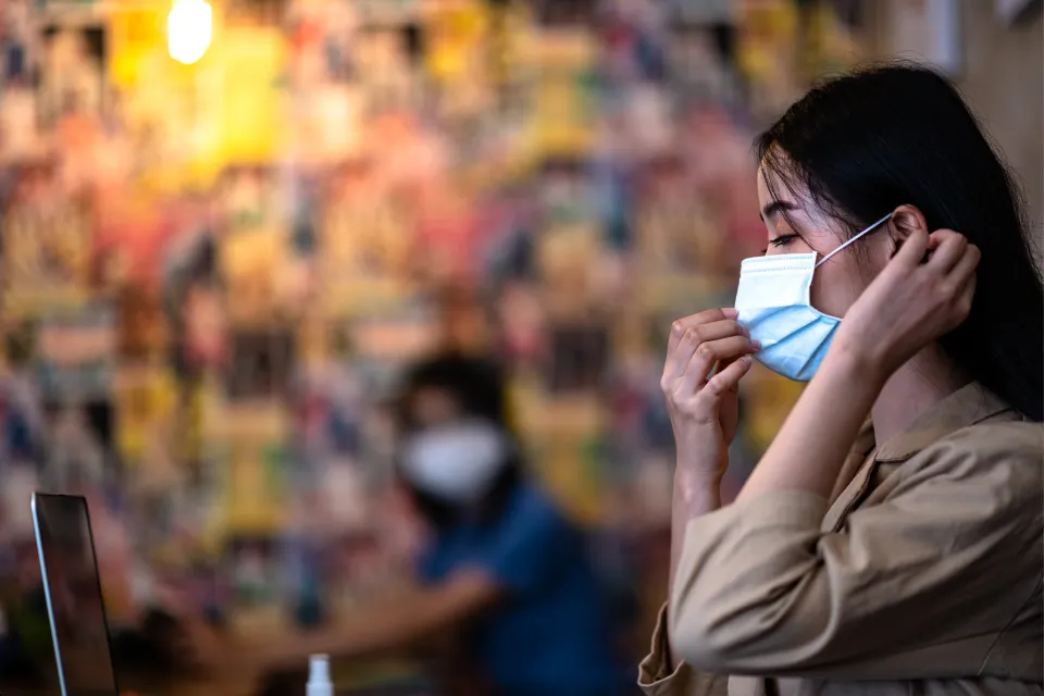 China- mascarilla - virus - enfermedad - covid
