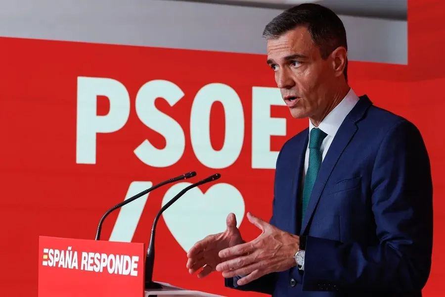 El presidente del Gobierno y líder del PSOE, Pedro Sánchez|Foto: EFE/Javier Lizon Sánchez anuncia cambios en el PSOE y reta a Feijóo y Abascal a presentar una moción de censura