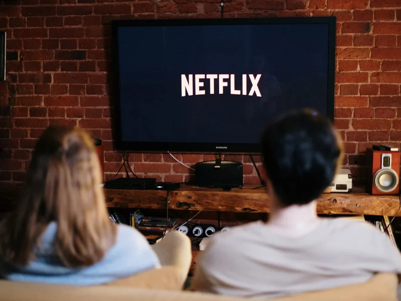 Pantalla con el logotipo de Netflix