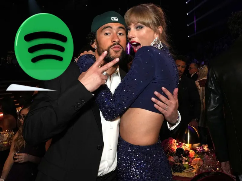 spotify-wrapped-2025-bad-bunny|Foto: Internet  El cantante Bad Bunny vuelve a liderar Spotify Wrapped como el artista más reproducido del mundo en 2025, destronando a Taylor Swift
  