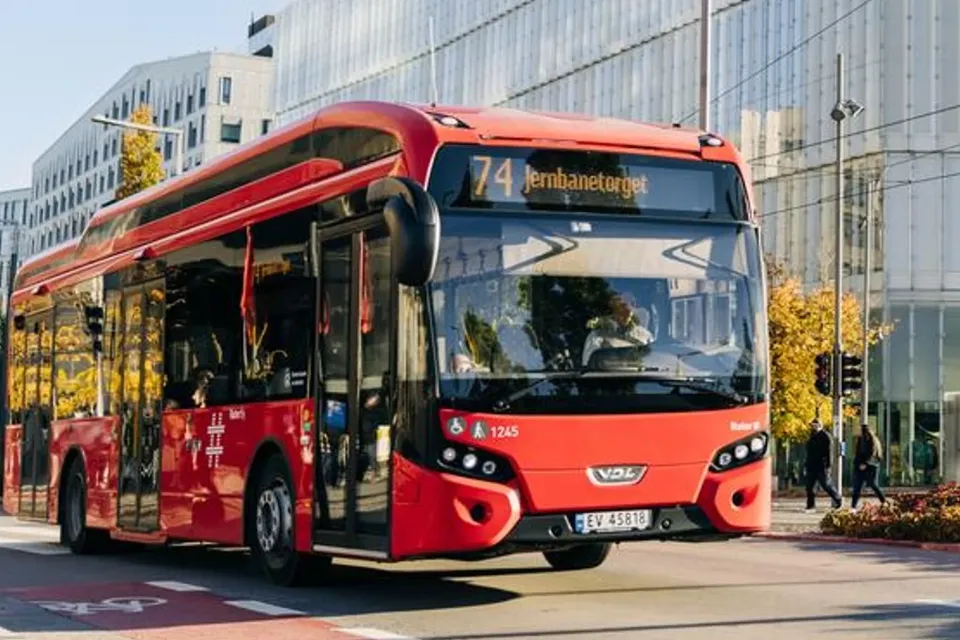 Conductores de autobuses en Noruega 
