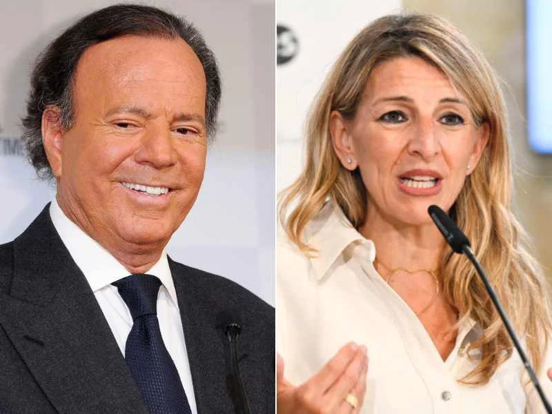 Julio Iglesias y Yolanda Díaz