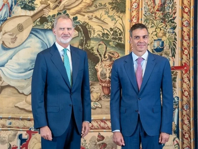 El presidente del Gobierno, Pedro Sánchez, junto al rey Felipe VI|Foto: Europa Press 