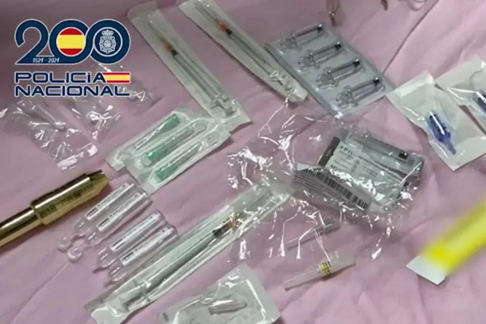 clínica estética ilegal en Chamberí - Madrid - 20minutos/Policía Nacional