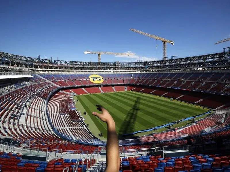El Spotify Camp Nou del FC Barcelona|Foto: EFE/Alberto Estévez El FC Barcelona obtiene el permiso para reabrir el Spotify Camp Nou 

