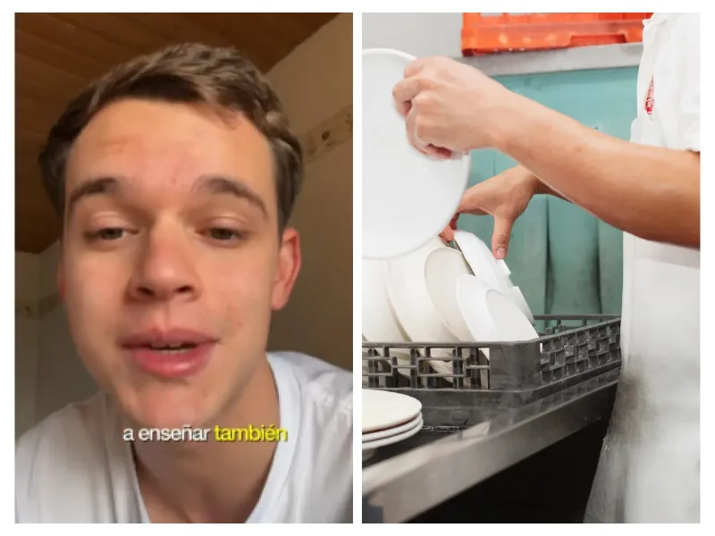 Pablo Casas, el joven lavaplatos en Suiza que gana "lo mismo" que un piloto comercial en España|Foto: 20minutos Joven lavaplatos en Suiza gana "lo mismo" que un piloto comercial en España