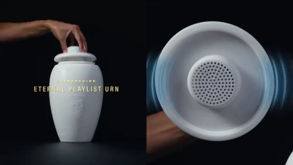 Spotify y Liquid Death lanzan al mercado una urna con altavoz | Foto: Instagram/@Spotify