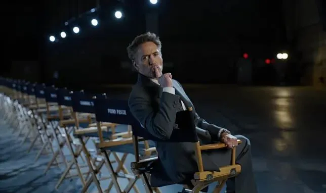 Robert Downey Jr. en la promoción de la película 