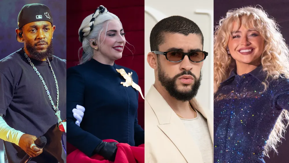 Kendrick Lamar, Lady Gaga, Bad Bunny y Sabrina Carpenter|Foto: Wikimedia Commons La Academia de la Grabación desvela a los principales aspirantes a los 68º Premios Grammy, que se celebrarán el próximo 1 de febrero, con el rapero de Compton a la cabeza con nueve candidaturas.