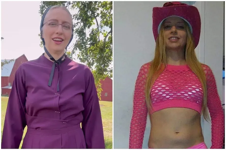 Naomi Swartzentruber, vestida como amish- stripper El Mundo - fotos compartidas en Instagram