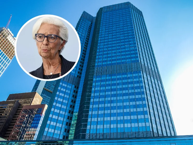 La presidenta del Banco Central Europeo, Christine Lagarde, durante una rueda de prensa institucional