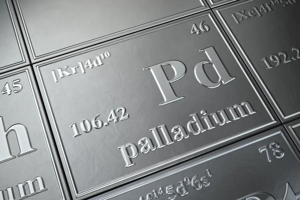 Paladio - metales preciosos - Economía 