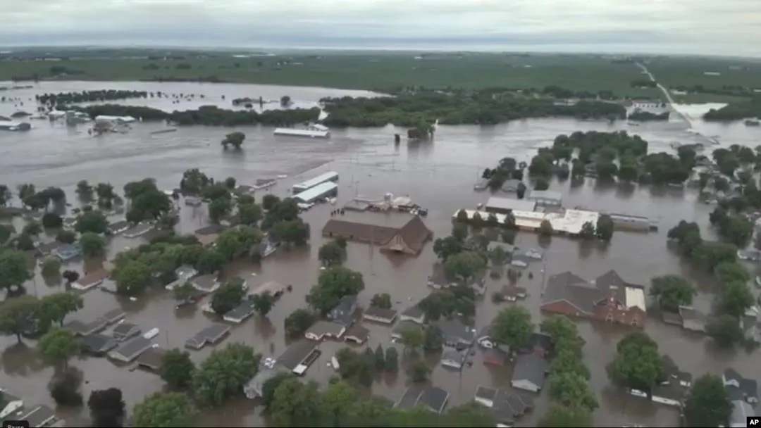 Inundación en Iowa policía del condado 
